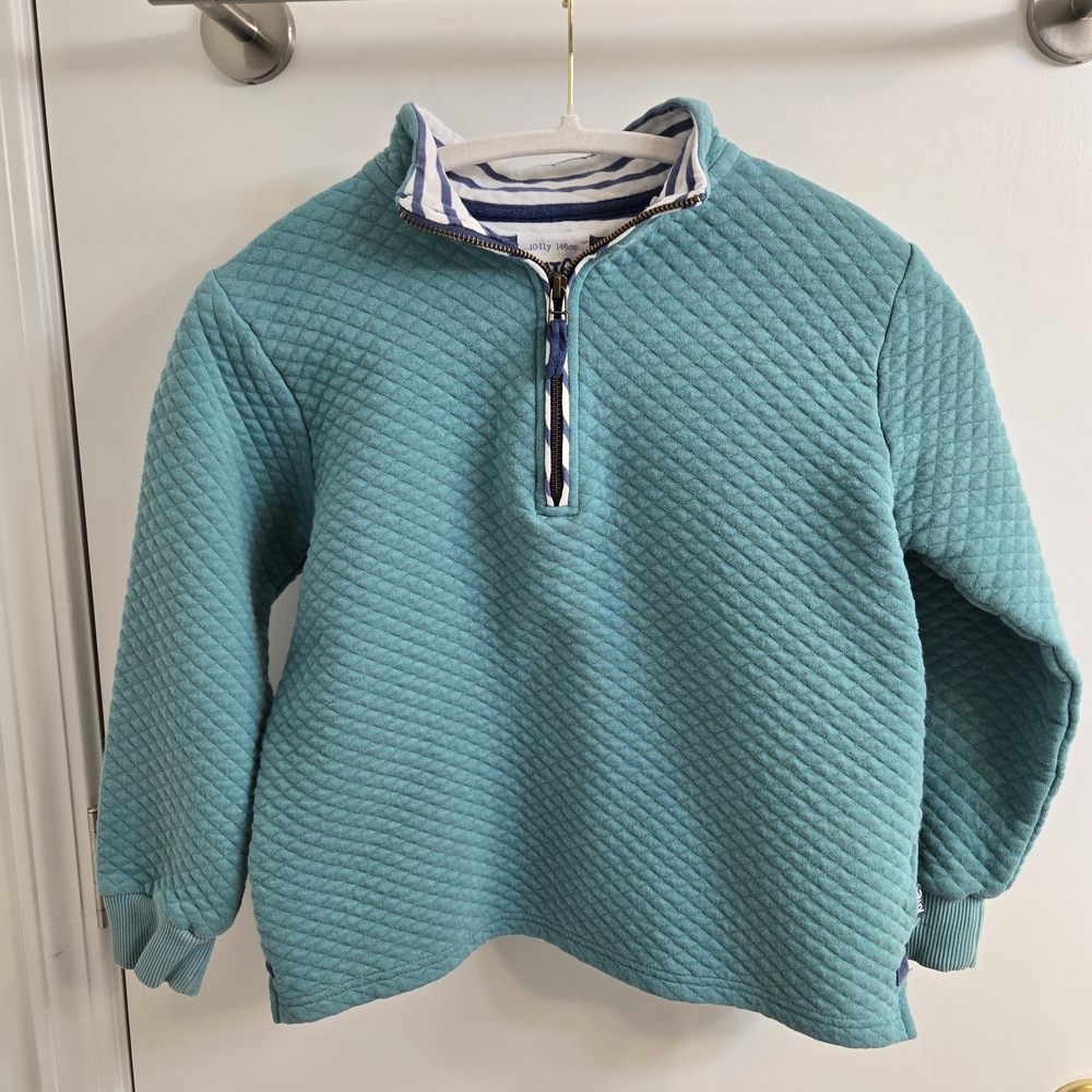 Kite 1/4 Zip Quilted Kids Sweatshirt, Size 10-11y, Tear, Organic Cotton
